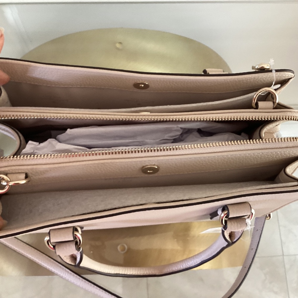 Kate Spade NY Mulberry Street Lise Satchel Crossbody Purse Bag Pebbled Leather - Picture 8 of 16